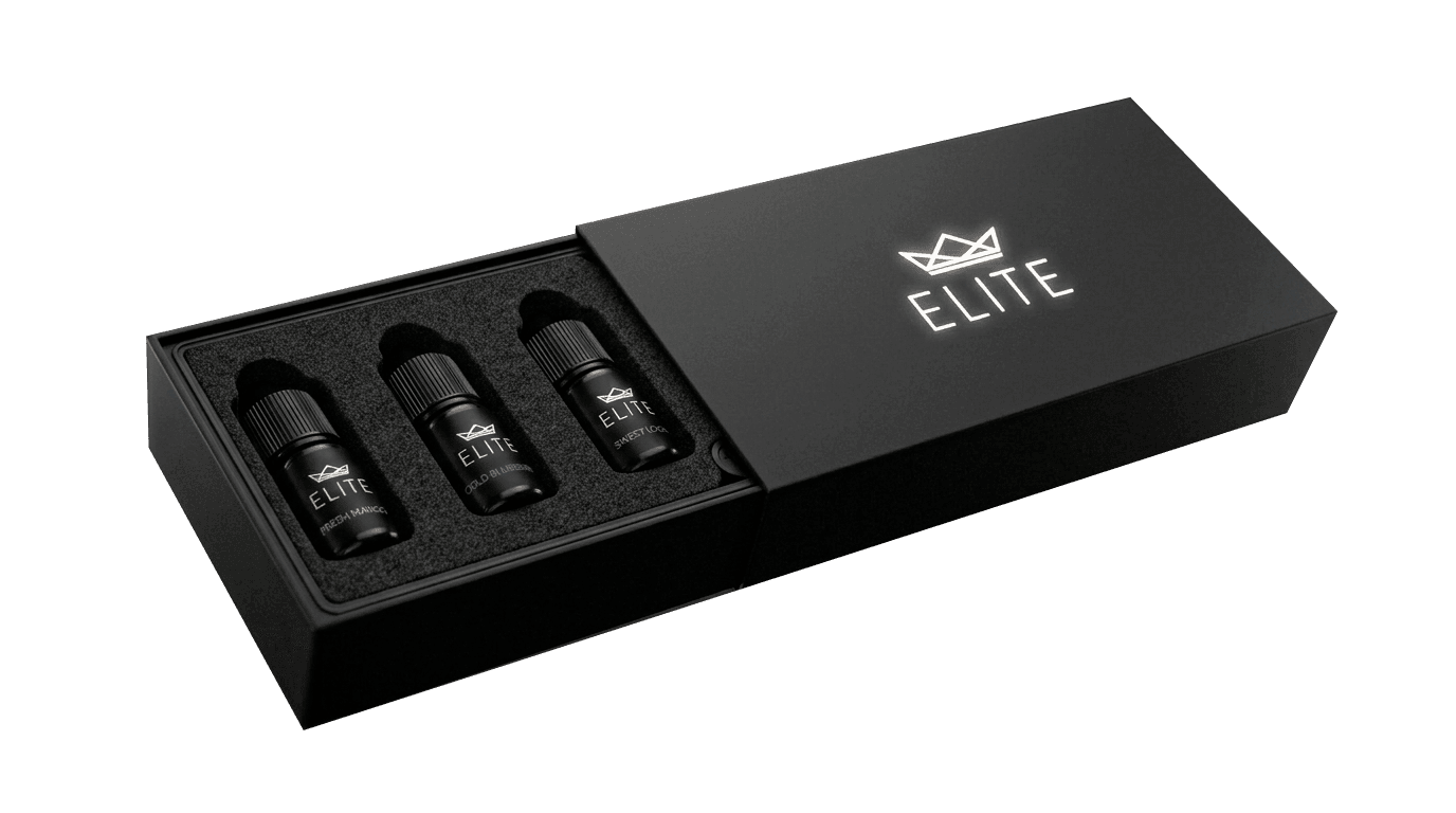 Фірмовий бокс ELITE із трьома флаконами всередині